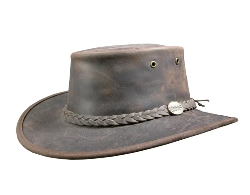 Barmah Foldaway Hat in Bronco Brown 